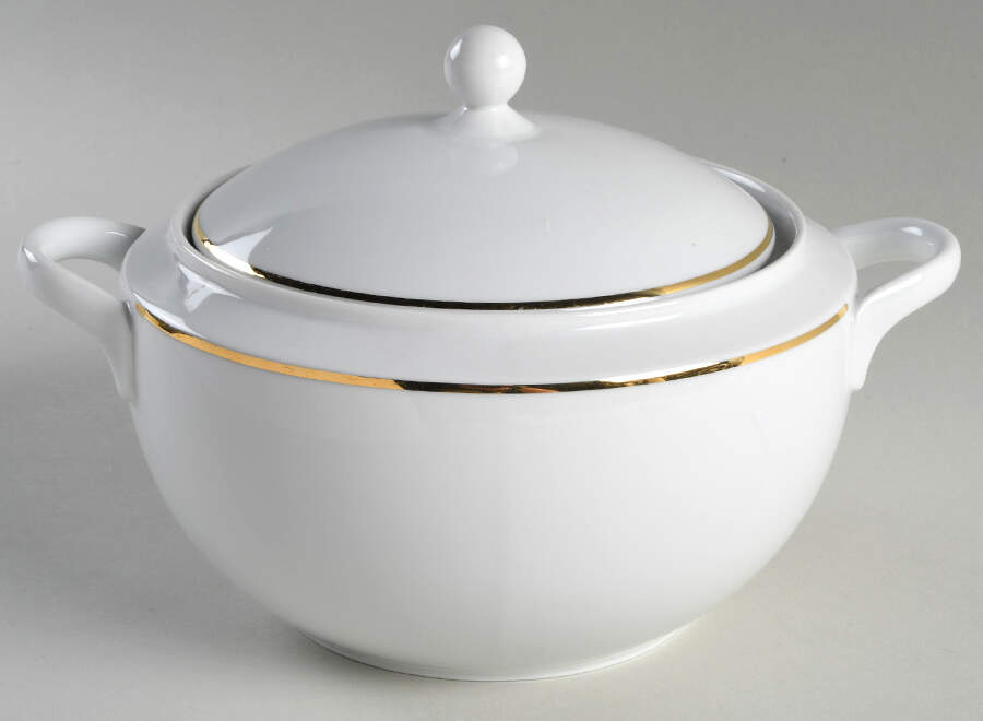 Ambassador Gold 1.5 Qt Round Covered Casserole by Christopher Stuart-1