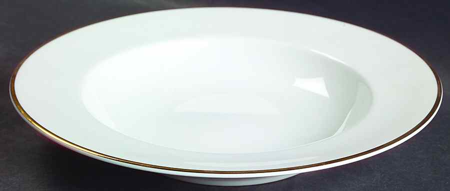Ambassador Gold Large Rim Soup Bowl by Christopher Stuart-1