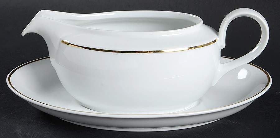 Ambassador Gold Gravy Boat & Underplate by Christopher Stuart-1