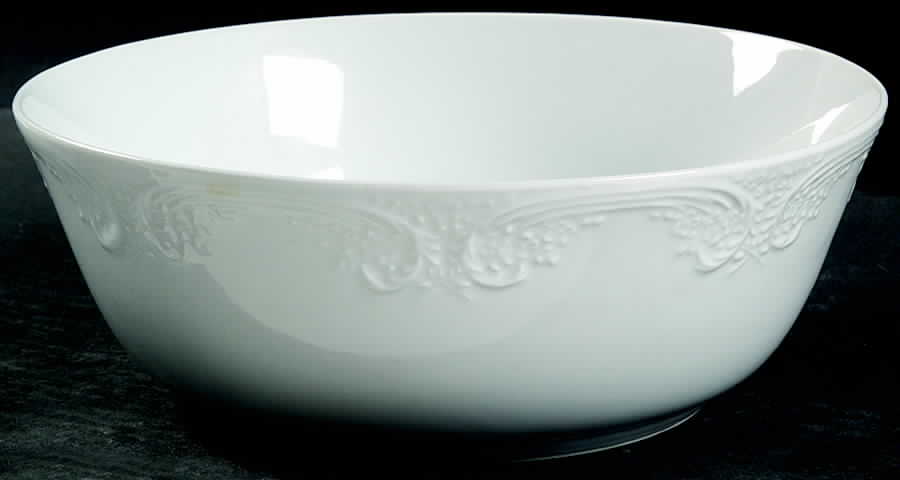 Batalha White 8" Round Vegetable Bowl by Christopher Stuart-1