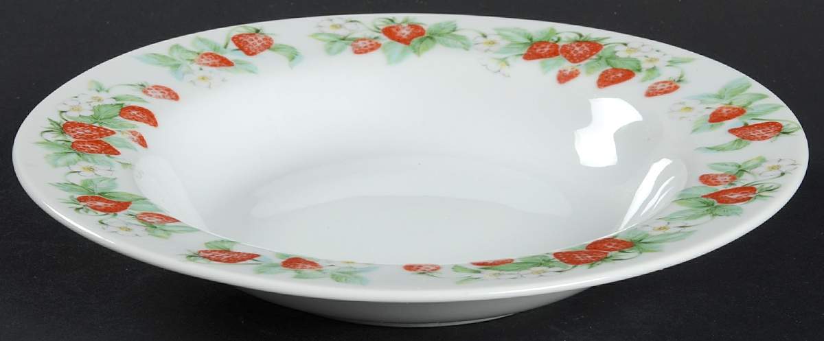 Berry Orchard Rim Soup Bowl by Christopher Stuart-1