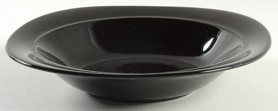 Black Coffee  Rim Soup Bowl by Christopher Stuart-1