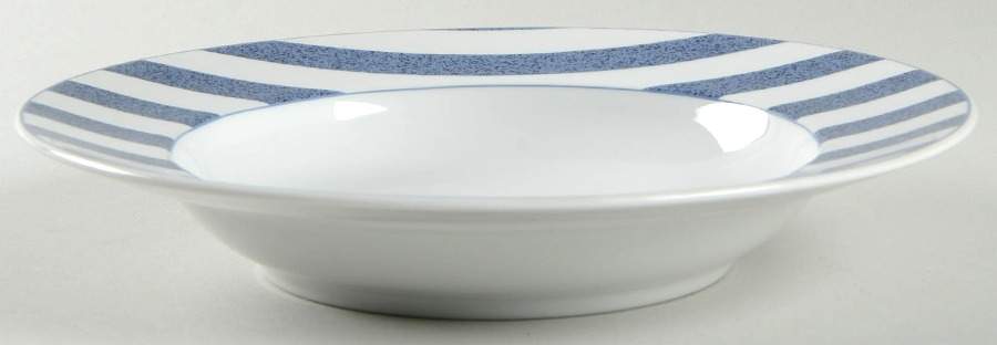 Capri Blue Large Rim Soup Bowl by Christopher Stuart-1