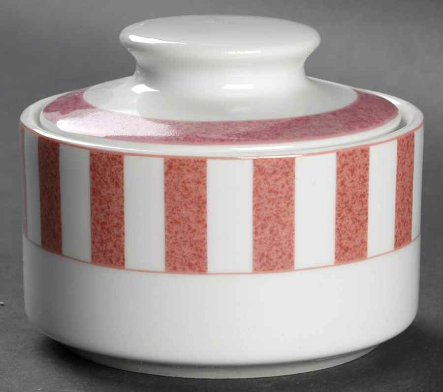 Capri Rose Sugar Bowl & Lid by Christopher Stuart-1