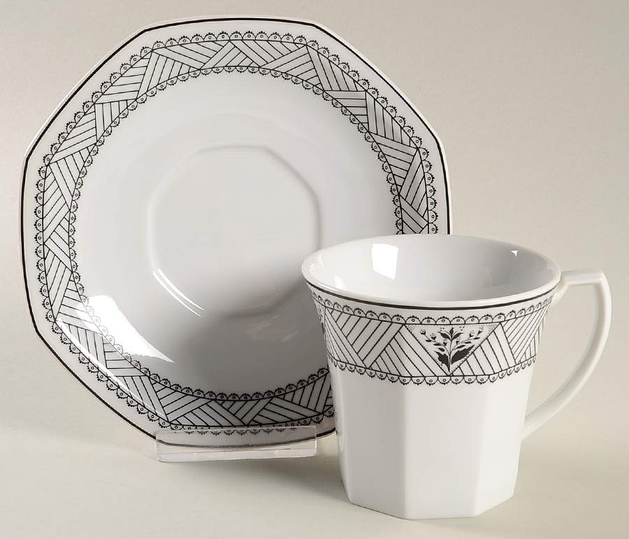 Carlotta Flat Cup & Saucer Set by Christopher Stuart-1