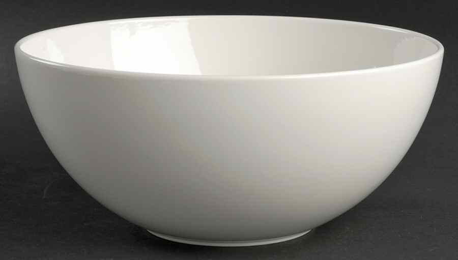 Cafe White 8" Round Vegetable Bowl by Christopher Stuart-1