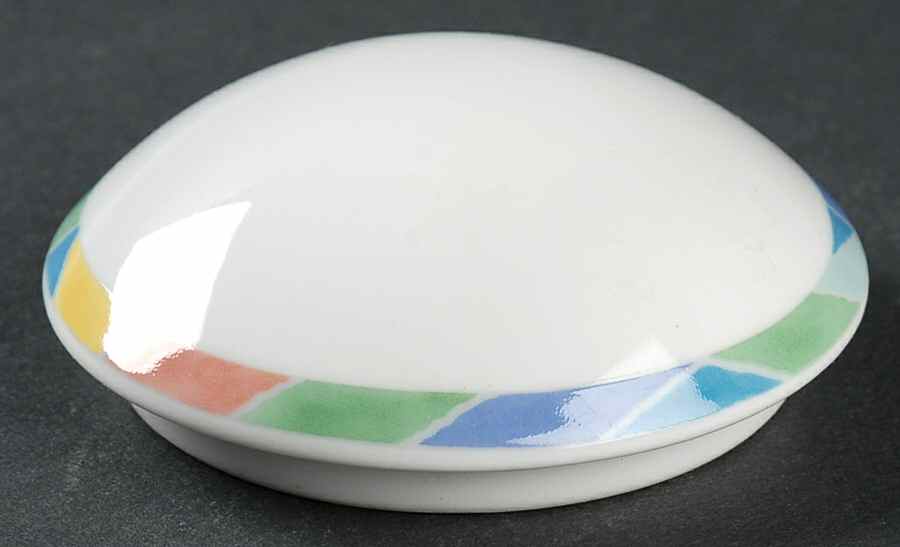 Color Collage Lid for Sugar Bowl by Christopher Stuart-1