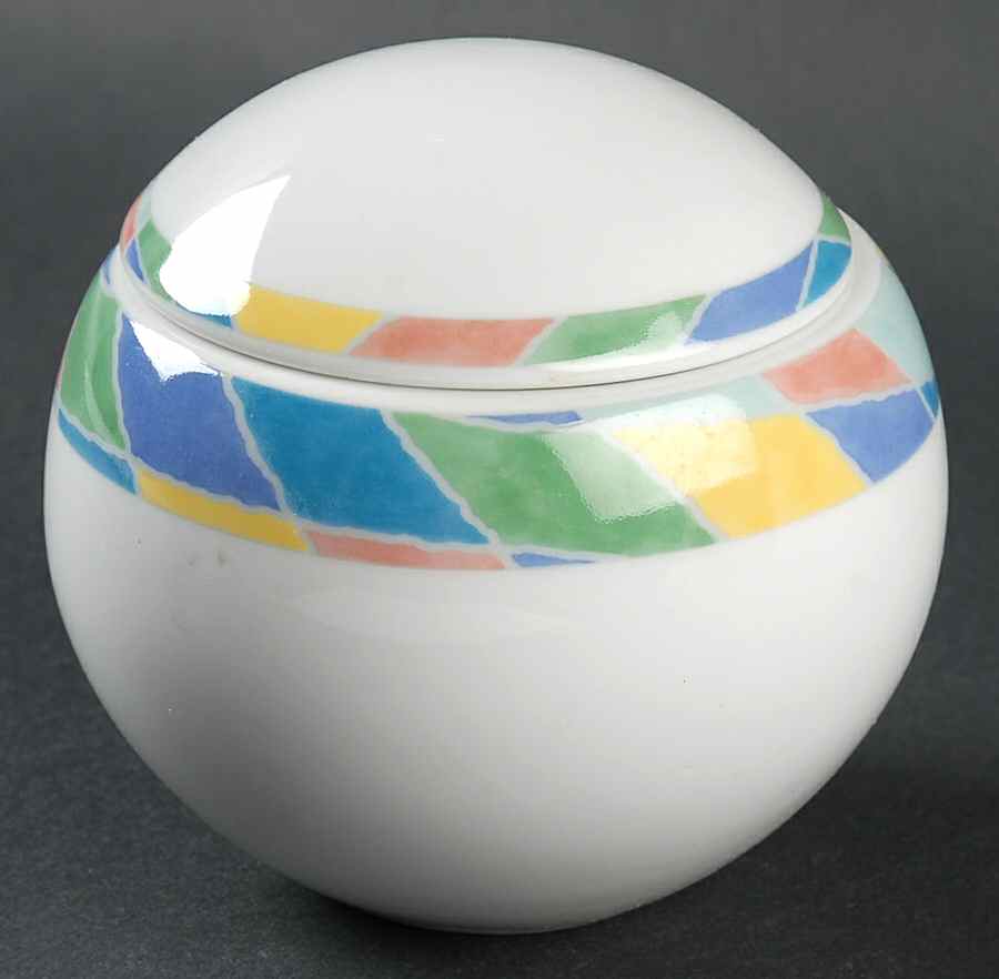 Color Collage Sugar Bowl & Lid by Christopher Stuart-1
