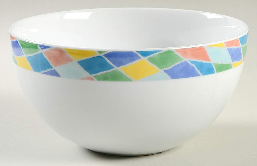 Color Collage 8" Round Vegetable Bowl by Christopher Stuart-1