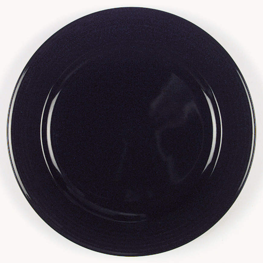 Concentrics Black Dinner Plate by Christopher Stuart-1