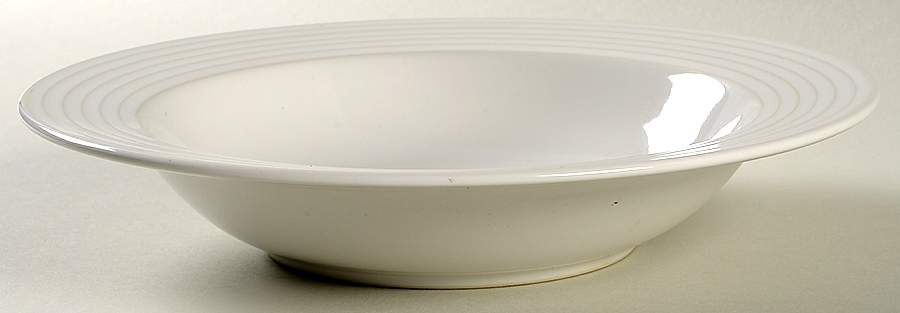 Concentrics White Rim Soup Bowl by Christopher Stuart-1