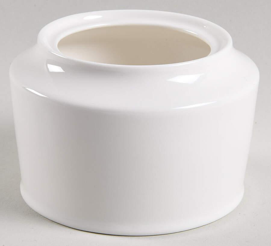 Cosmopolitan White Sugar Bowl No Lid by Christopher Stuart-1