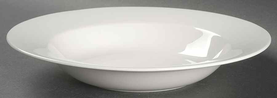 Cosmopolitan White Large Rim Soup Bowl by Christopher Stuart-1