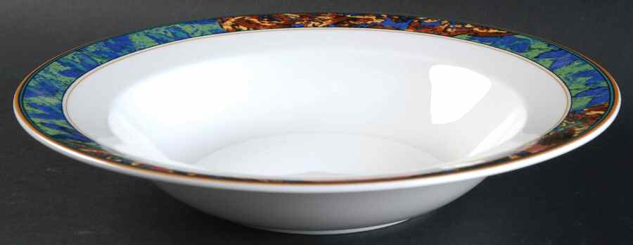 Evening Shade Large Rim Soup Bowl by Christopher Stuart-1