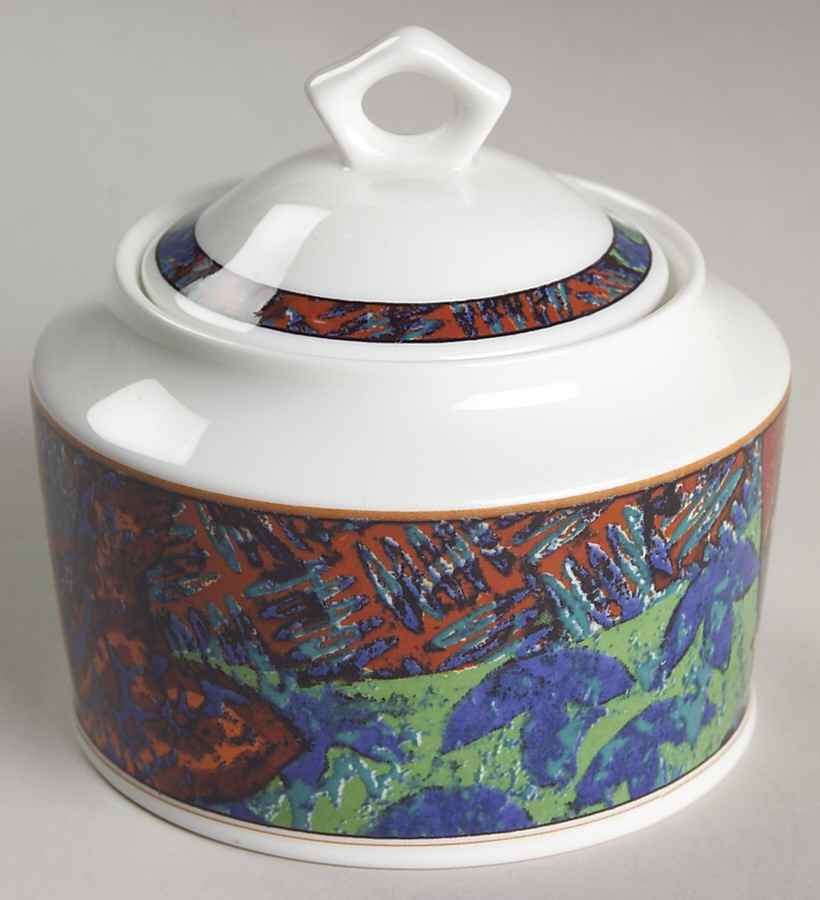 Evening Shade Sugar Bowl & Lid by Christopher Stuart-1