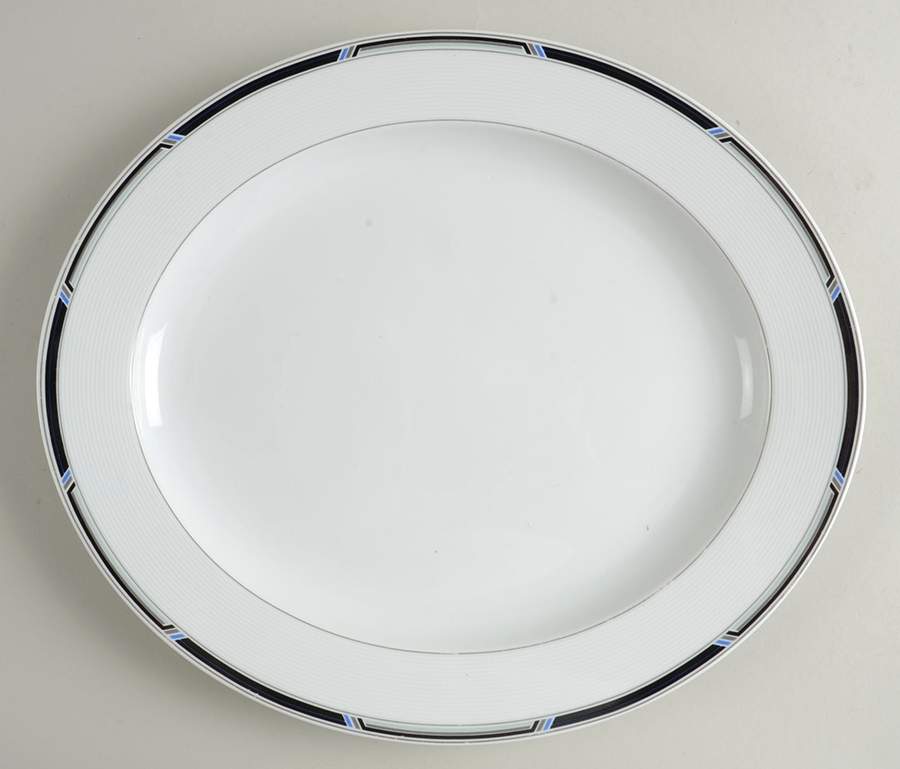 Executive Suite 13" Oval Serving Platter by Christopher Stuart-1