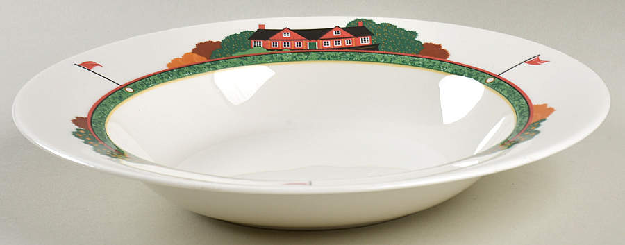 Fairway Large Rim Soup Bowl by Christopher Stuart-1