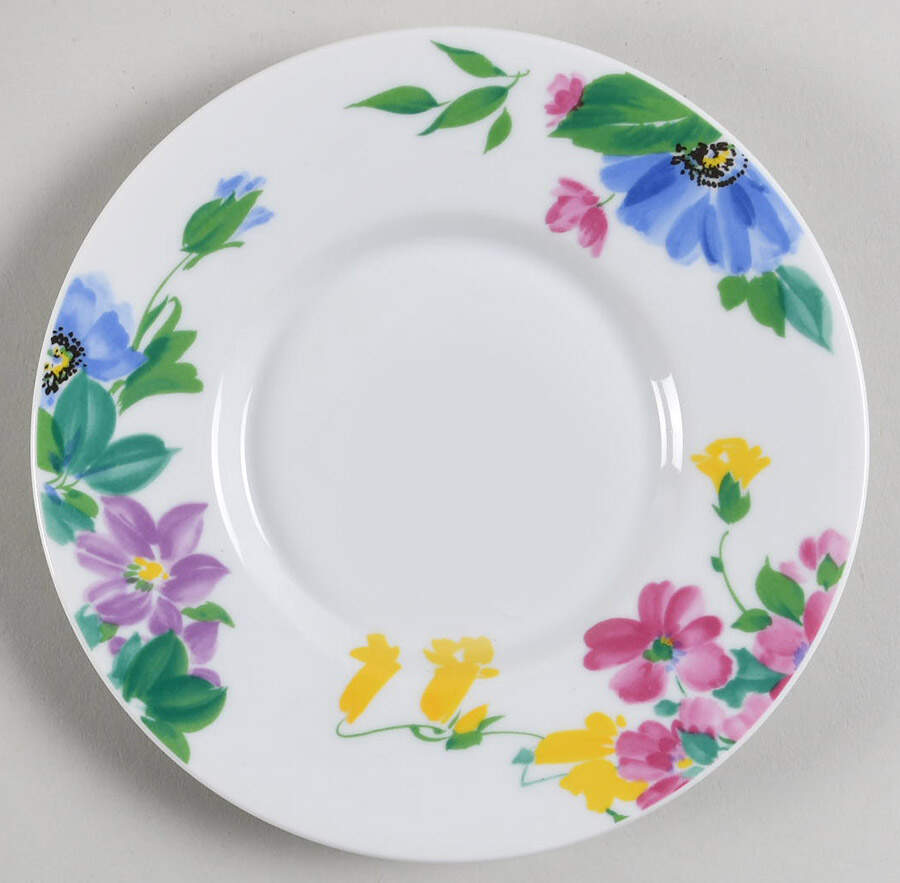 Floral Gallery Saucer by Christopher Stuart-1