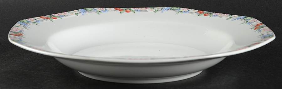 Floral Park Large Rim Soup Bowl by Christopher Stuart-1