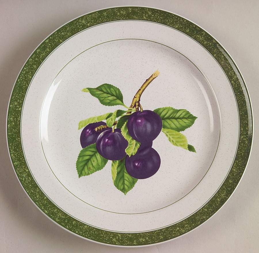 Fruit Delight Plum Salad Plate by Christopher Stuart-1