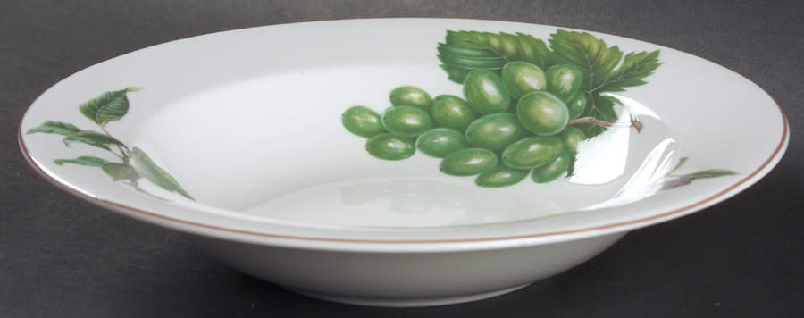 Fruit Finale Large Rim Soup Bowl by Christopher Stuart-1