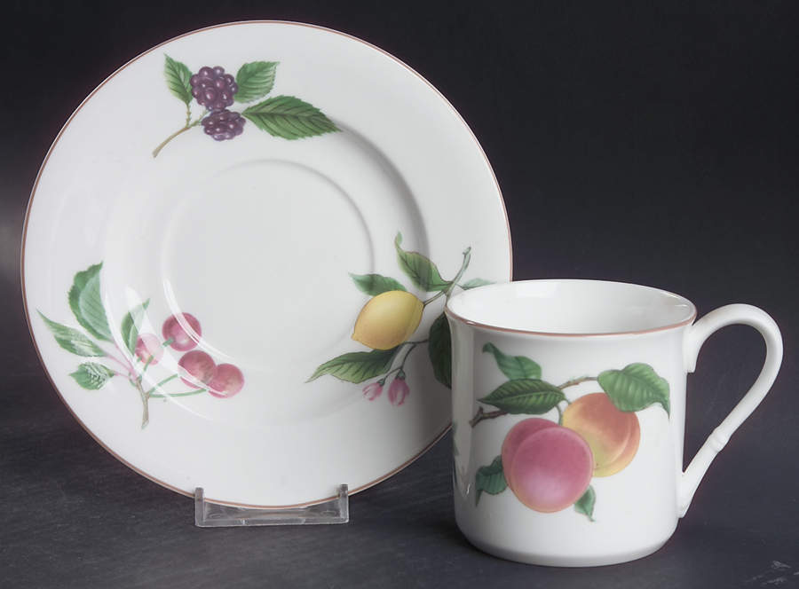 Fruit Finale Flat Cup & Saucer Set by Christopher Stuart-1