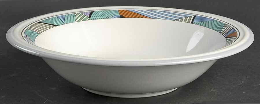 Geometry 9" Round Vegetable Bowl by Christopher Stuart-1