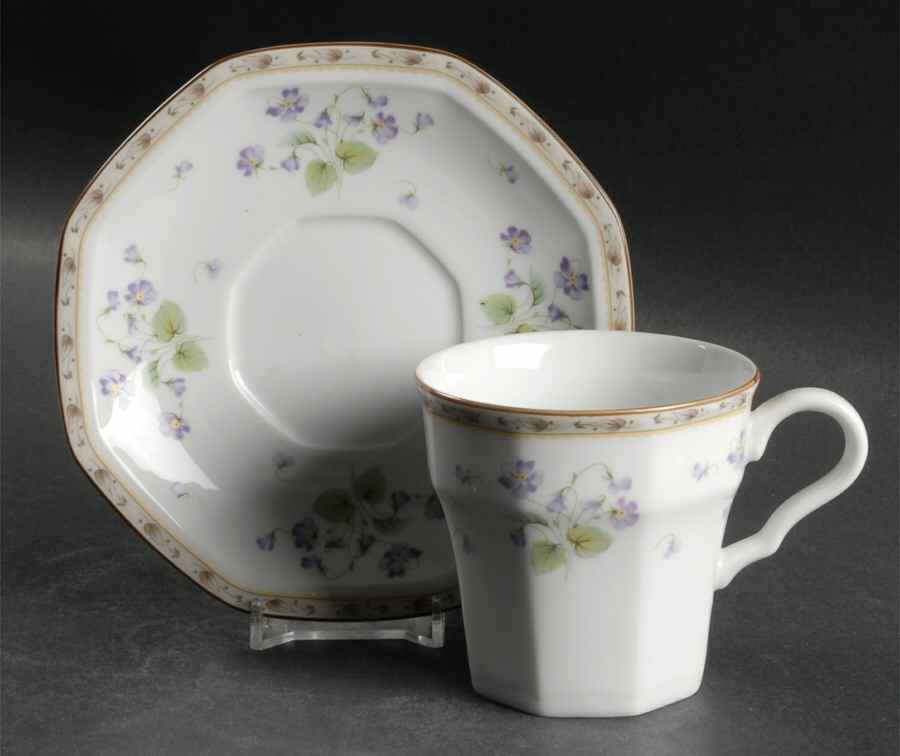 Gracious Flat Cup & Saucer Set by Christopher Stuart-1