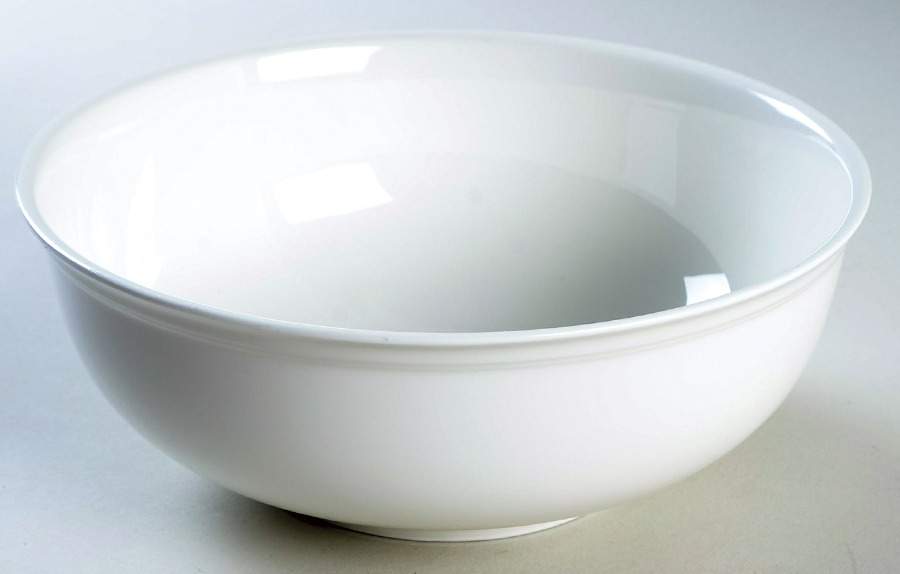 Heritage White 8" Round Vegetable Bowl by Christopher Stuart-1
