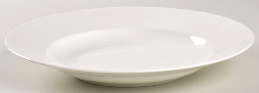 Heritage White Large Rim Soup Bowl by Christopher Stuart-1