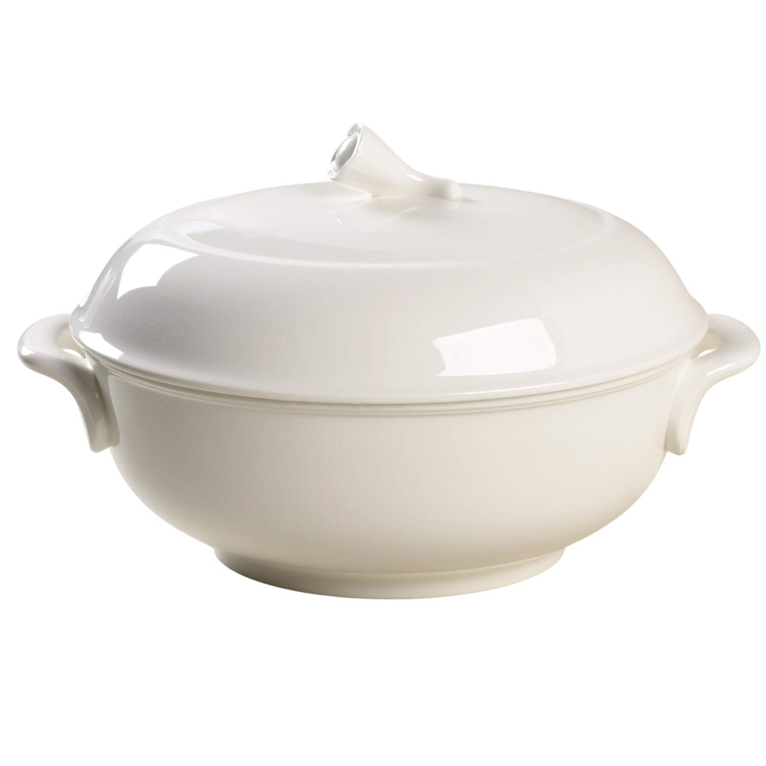 Heritage White Oval Covered Vegetable by Christopher Stuart-1