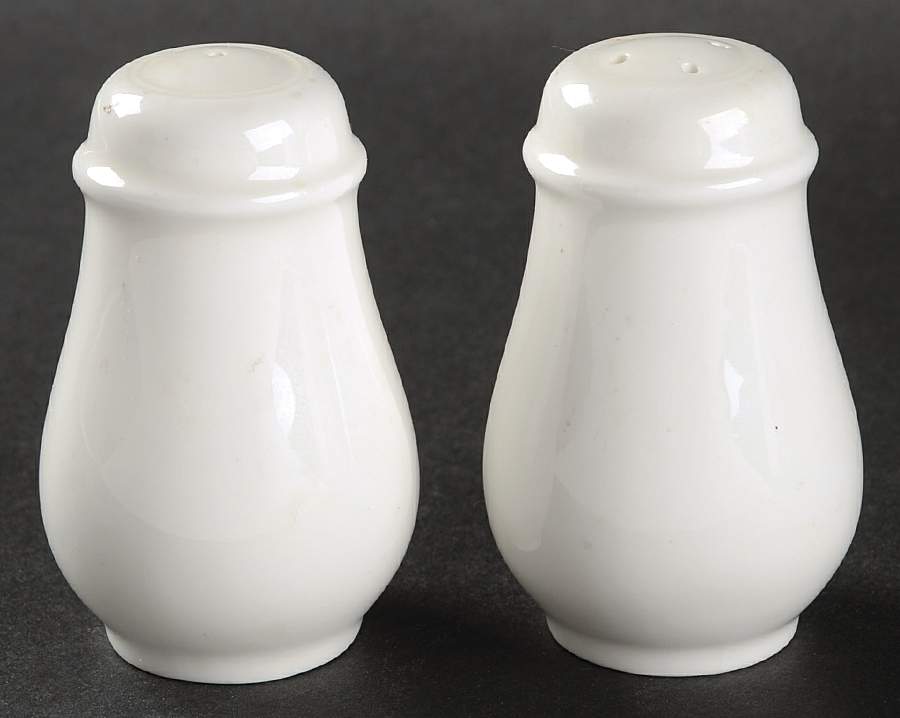 Heritage White Salt & Pepper Set by Christopher Stuart-1
