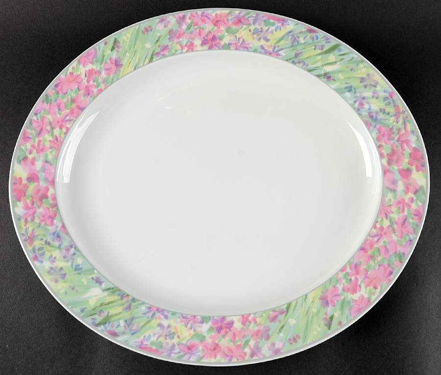 Jardin 13" Oval Serving Platter by Christopher Stuart-1