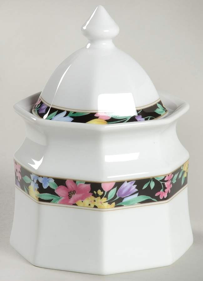 Midnight Garden Sugar Bowl & Lid by Christopher Stuart-1