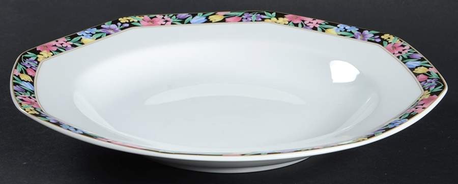 Midnight Garden Large Rim Soup Bowl by Christopher Stuart-1