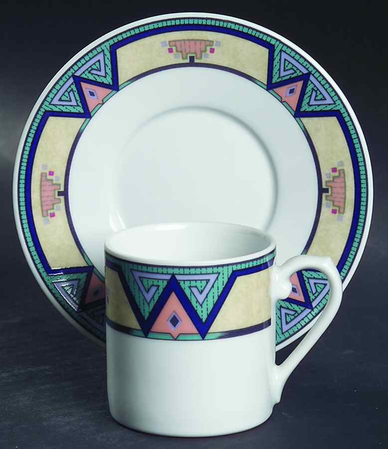 Montero Flat Demitasse Cup & Saucer Set by Christopher Stuart-1