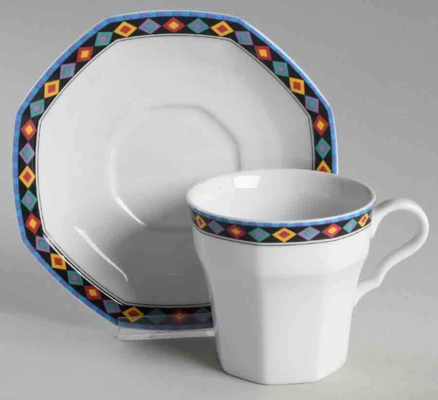 Morocco Flat Cup & Saucer Set by Christopher Stuart-1