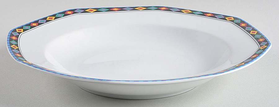 Morocco Large Rim Soup Bowl by Christopher Stuart-1