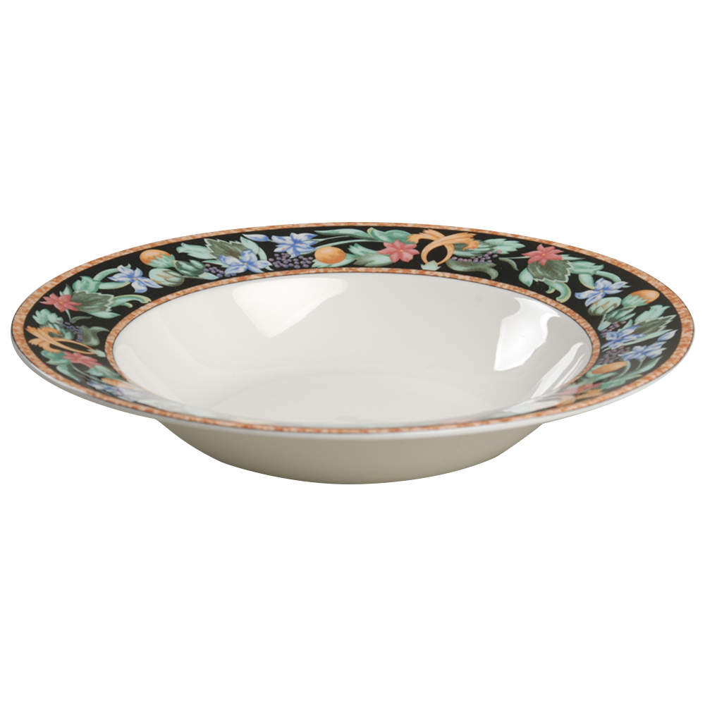 Mystical Garden Large Rim Soup Bowl by Christopher Stuart-1