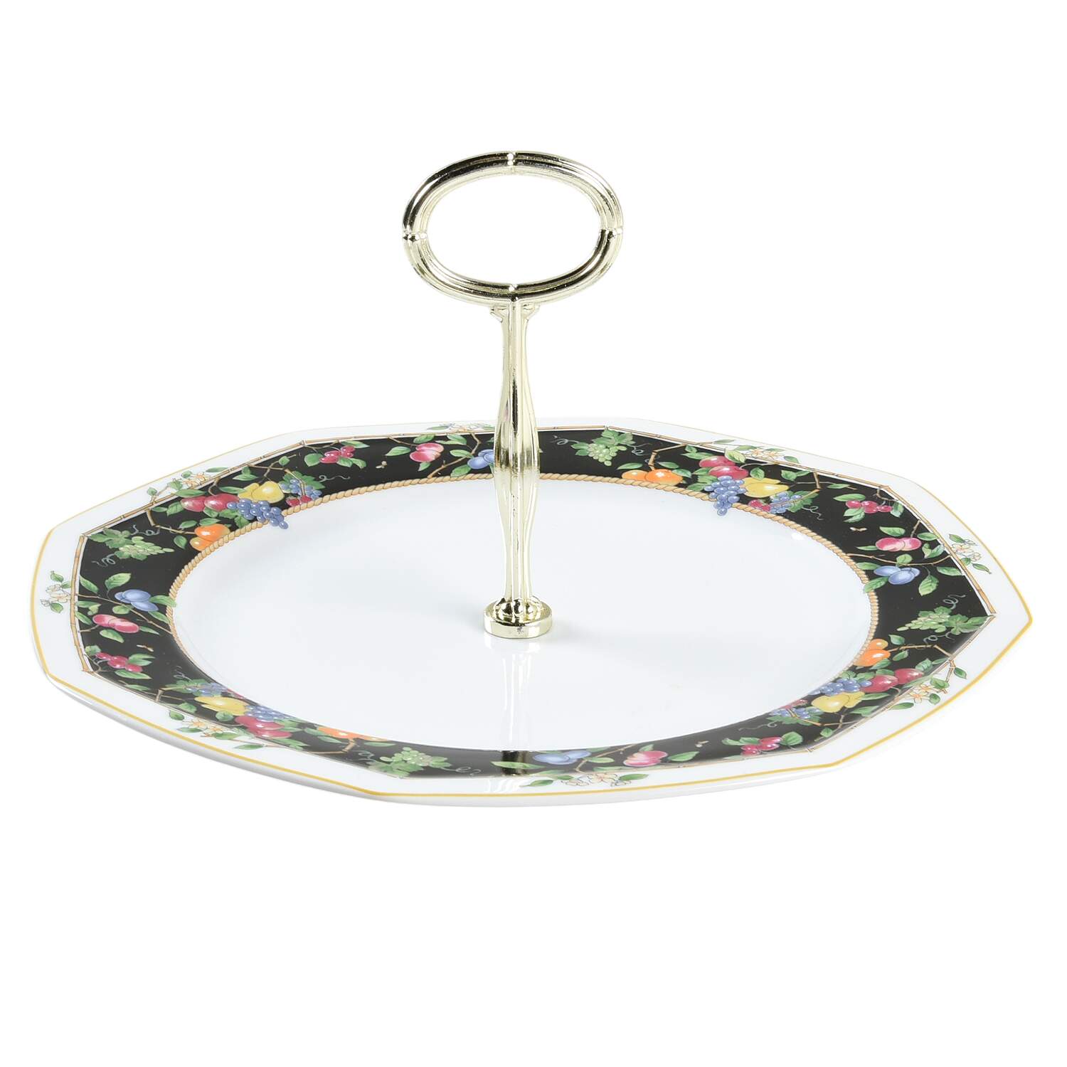 Orchard Park Round Serving Plate with Center Handle (Dp) Hc by Christopher Stuart-1