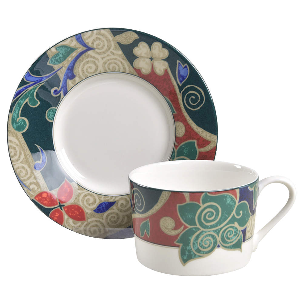 Pasha's Palace Flat Cup & Saucer Set by Christopher Stuart-1