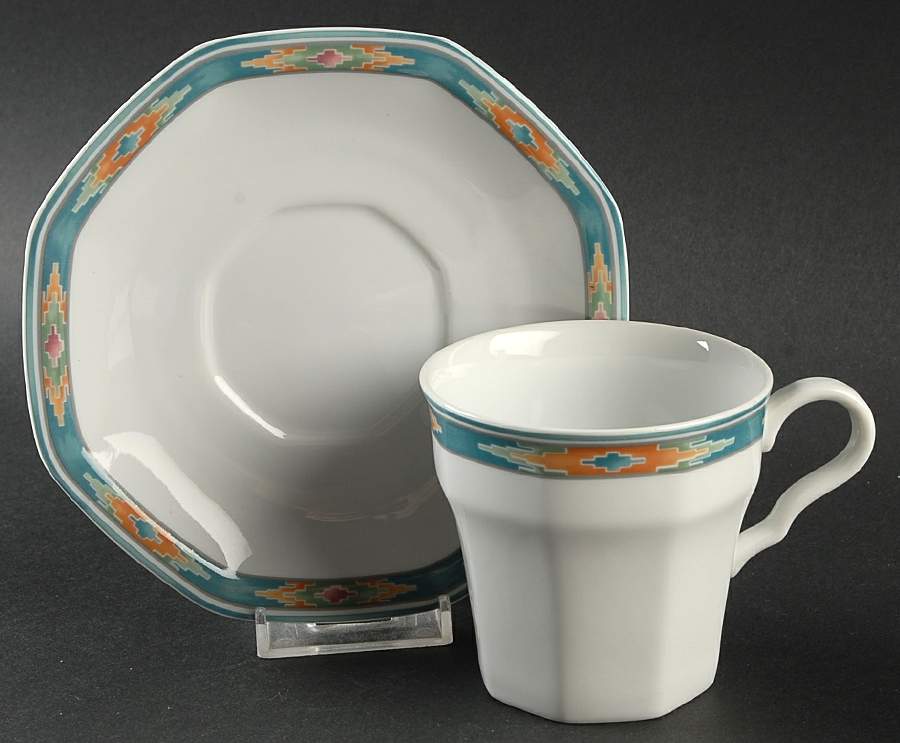 Paseo Flat Cup & Saucer Set by Christopher Stuart-1