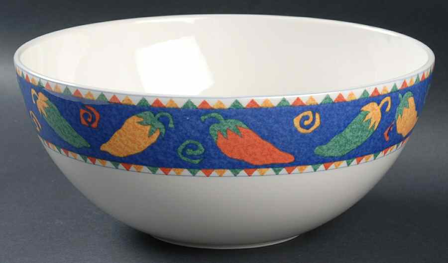 Pepper Patch 8" Round Vegetable Bowl by Christopher Stuart-1