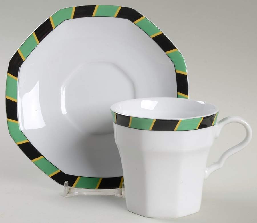 Regiment Flat Cup & Saucer Set by Christopher Stuart-1