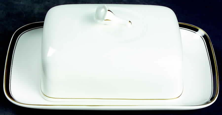 Royal Black Square Covered Butter by Christopher Stuart-1