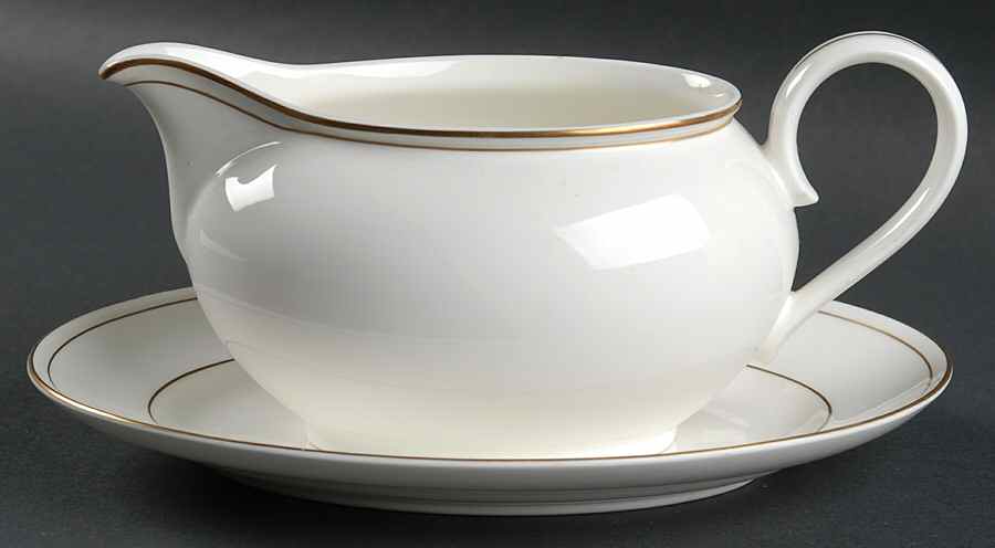 Royal Gold Gravy Boat & Underplate by Christopher Stuart-1