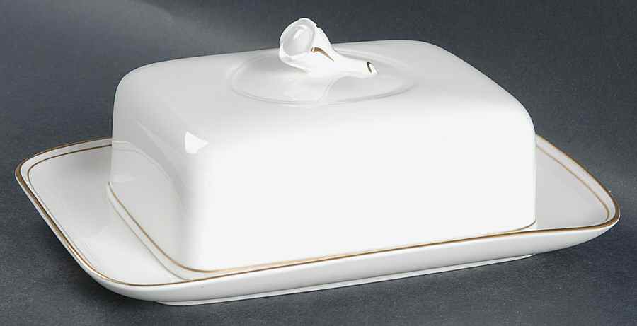 Royal Gold Square Covered Butter by Christopher Stuart-1