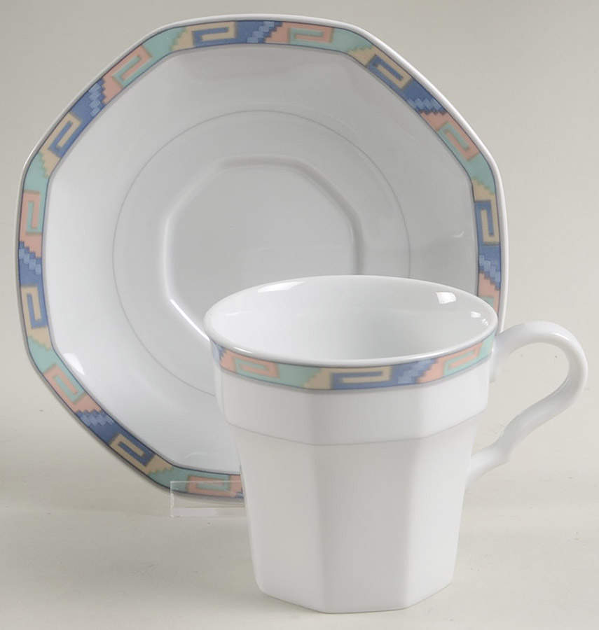 Southwest Flat Cup & Saucer Set by Christopher Stuart-1