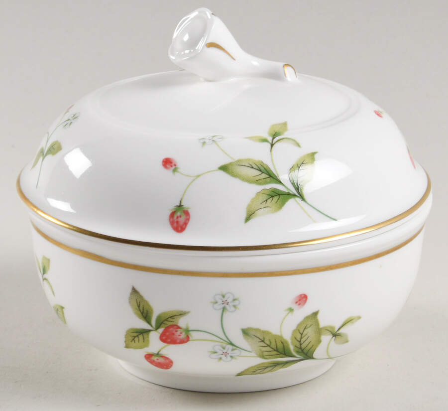 Strawberry Field Sugar Bowl & Lid by Christopher Stuart-1