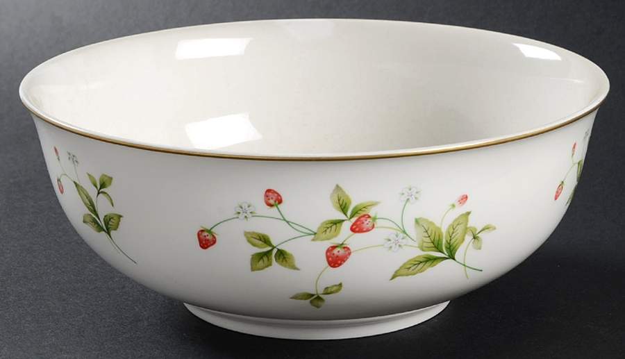 Strawberry Field 8" Round Vegetable Bowl by Christopher Stuart-1